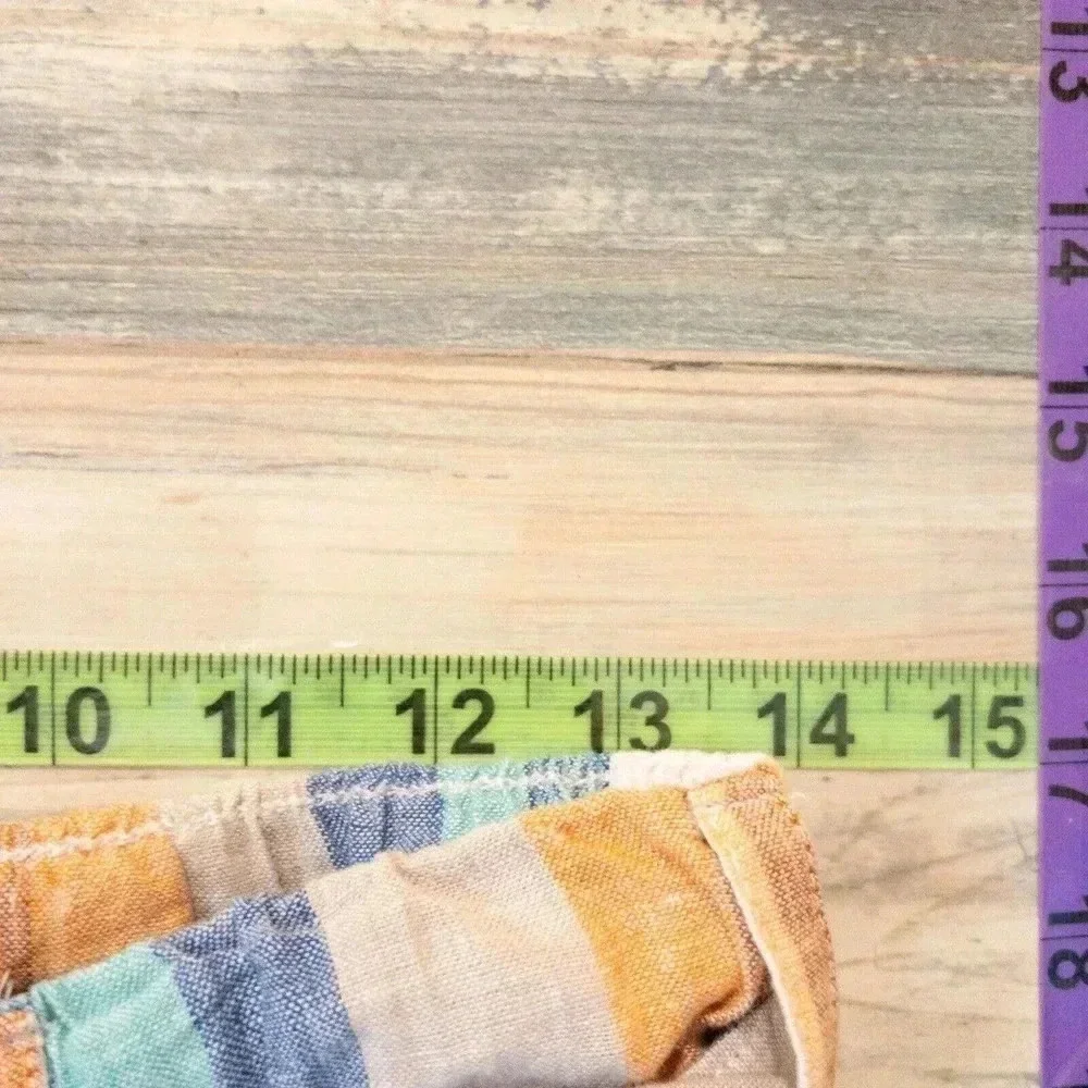 New York Company Soho Street Womens Linen‎ Blend Coastal Striped Pants Sz XS